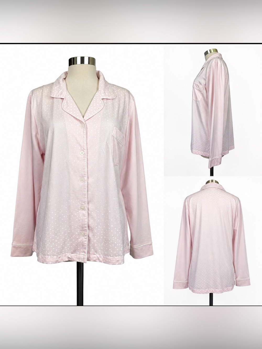 Nwt MISS ELAINE pink top XL